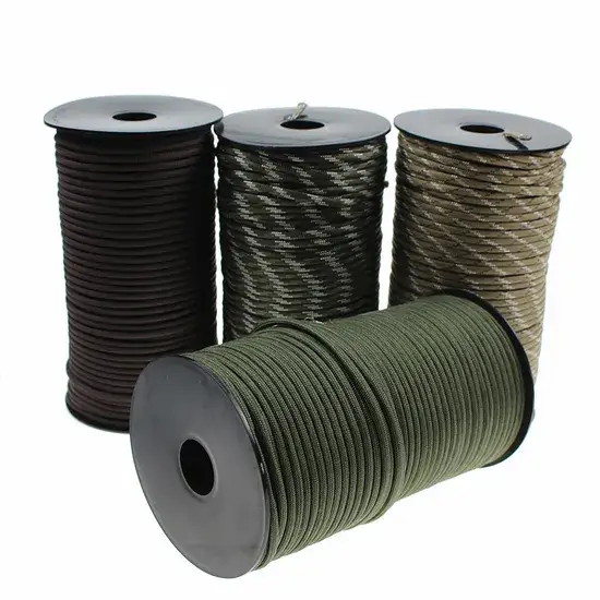 Dây Paracord 9-Core chiều dài 100m, dành cho cắm trại và ô dù hình ảnh 1-description