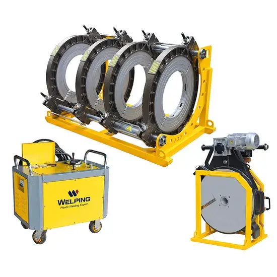 Máy hàn nhựa tự động 315-630mm, thiết bị hàn ống poly và đầu thủy lực hình ảnh 1-description