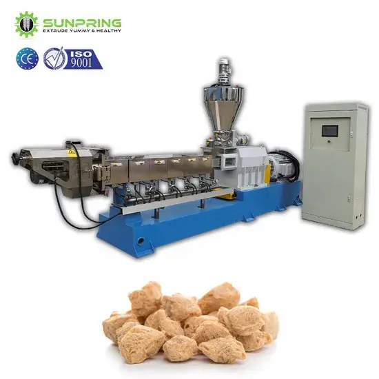 Máy làm thịt chay + Nguyên liệu đậu nành chất lượng cao + Dây chuyền sản xuất chuyên nghiệp hình ảnh 1-description