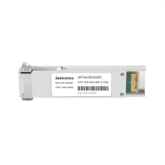 Bộ phát quang LC Duplex XFP DWDM 10gbps, khoảng cách truyền tải 80km trên sợi quang SMF, băng tần từ kênh 17 đến kênh 61 hình ảnh 1-description