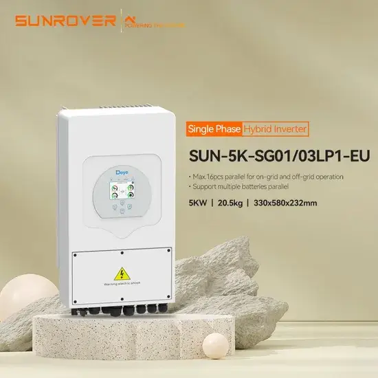 Bộ biến tần năng lượng mặt trời hybrid 5kVA 5kW Deye Panel, chuyển đổi từng pha với chất lượng tốt hình ảnh 1-description