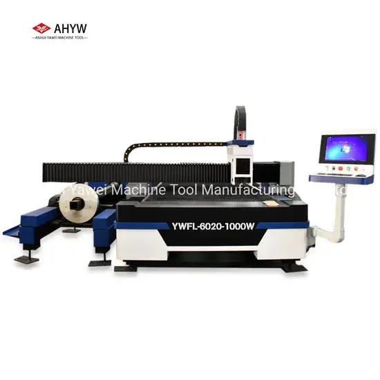 Máy cắt laser sợi CNC Ahyw cho ống thép và tấm 6020, 14020 - Giải pháp tốt nhất cho làm việc với kim loại thép không gỉ và thép carbon hình ảnh 1-description