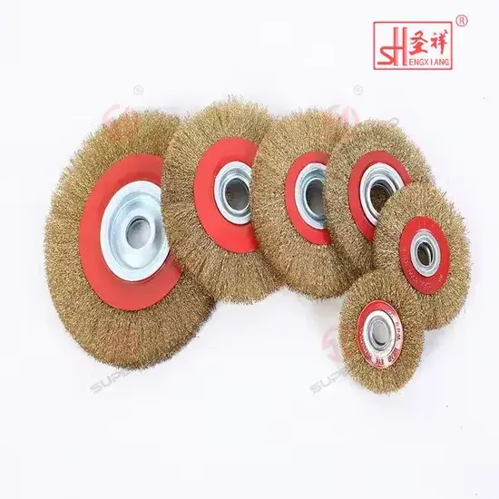 Bàn chải thép tròn 10mm - Chất lượng đảm bảo cho việc đánh bóng kim loại không gỉ hình ảnh 1-description