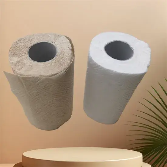 Khăn bếp tùy chỉnh bán buôn 2 lớp với chất liệu jacquard, màu trắng không tẩy trắng hình ảnh 1-description