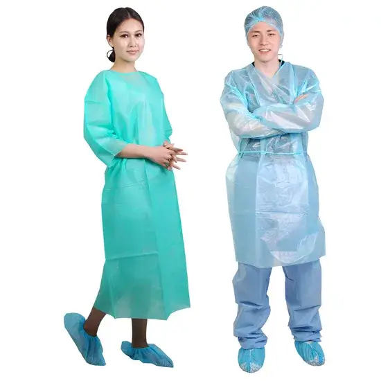 Áo choàng y tế dùng một lần cho viện phòng, áo choàng y tế cách ly cho bệnh nhân hình ảnh 1-description
