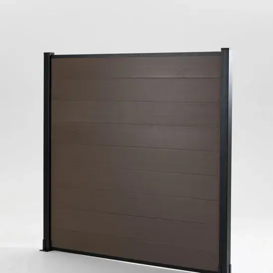 Hàng rào composite nhựa gỗ chống mối, có kỹ thuật chải độc đáo cho vườn cảnh hình ảnh 1-description