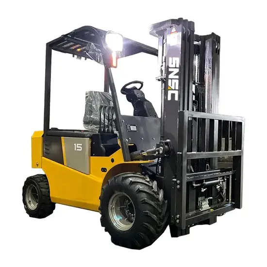 Tiêu đề mới: Xe nâng điện địa hình Trung Quốc 4 bánh 1.5 Tấn – Xe nâng ắc quy Lion, dẫn động mới hình ảnh 1-description
