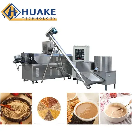 Máy ép bột dinh dưỡng đôi cho trẻ em, thiết bị sản xuất bột dinh dưỡng hiệu quả hình ảnh 1-description