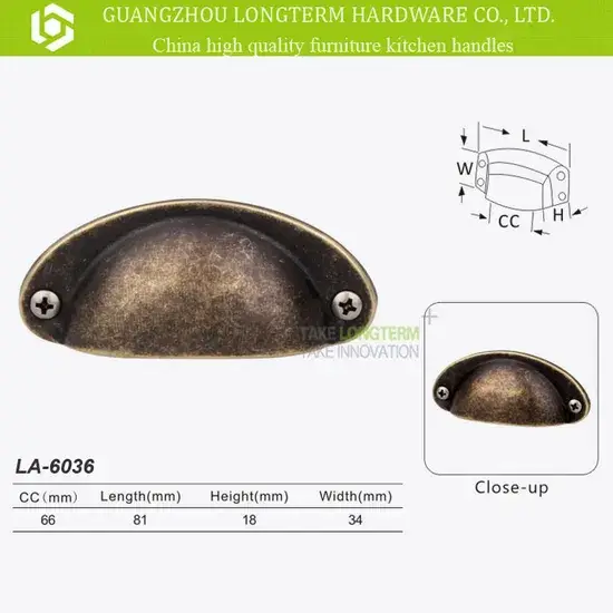 Núm kéo cúp Orb 66mm - lựa chọn hoàn hảo cho trang trí đồ nội thất và tủ bếp hình ảnh 1-description