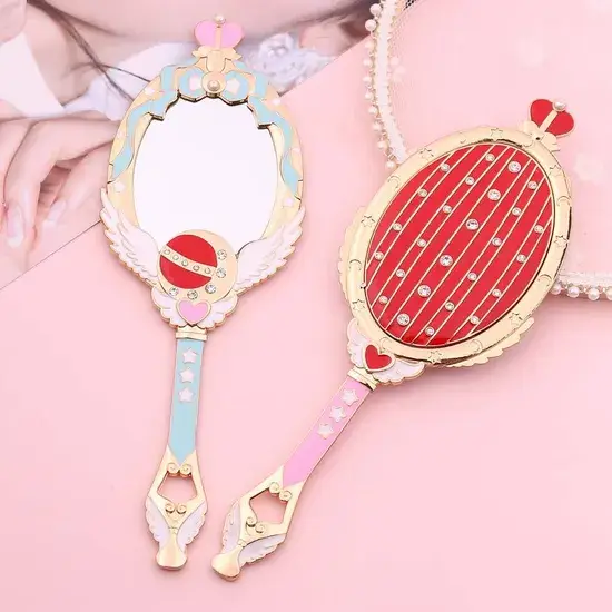 Gương di động kim loại hoạt hình Sailor Moon - sản phẩm gương du lịch tiện dụng hình ảnh 1-description