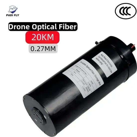 Bộ thiết bị truyền thông Sợi quang chất lượng cao dành cho drone quang học siêu dài 20km - Drone FPV chống nhiễu 0.27mm hình ảnh 1-description
