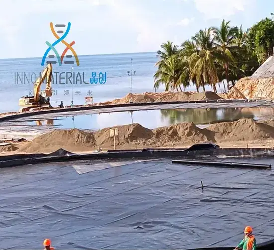 Màng chống thấm HDPE hai mặt với kết cấu mịn, độ dày cao đáng tin cậy cho đường sắt hình ảnh 1-description
