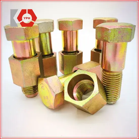 Bu lông lục giác vừa vặn tiêu chuẩn DIN 609/DIN 610 mạ kẽm vàng hình ảnh 1-description