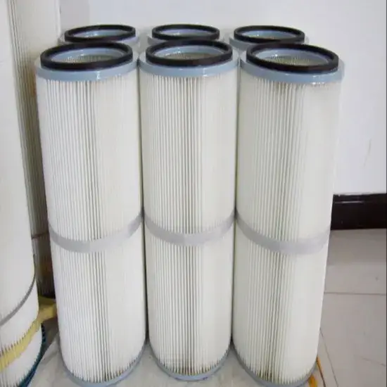 Bộ lọc nước công nghiệp vải polyester pleated phổ biến đã trải qua quá trình lọc trước được ưa chuộng hình ảnh 1-description