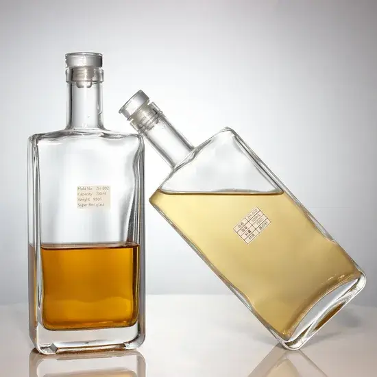 Chai rượu Vodka siêu Flint trong suốt 500 ml và 700 ml, thiết kế cá nhân hóa và thân thiện với môi trường hình ảnh 1-description