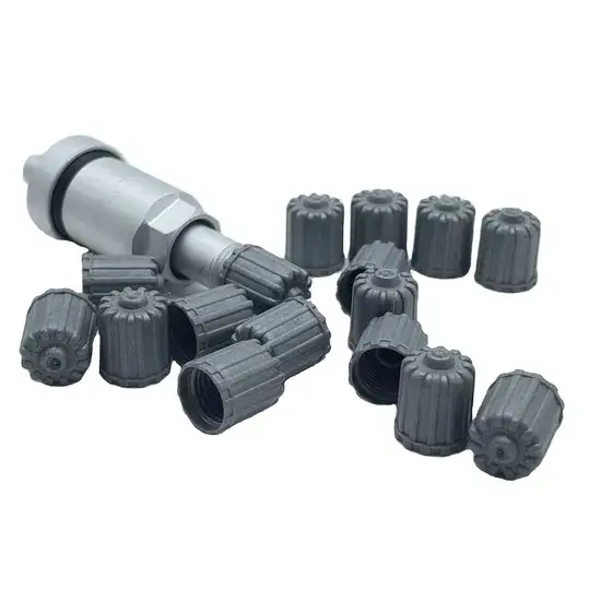 Nắp van cảm biến áp suất lốp màu xám, làm từ nhựa chất lượng cao hình ảnh 1-description