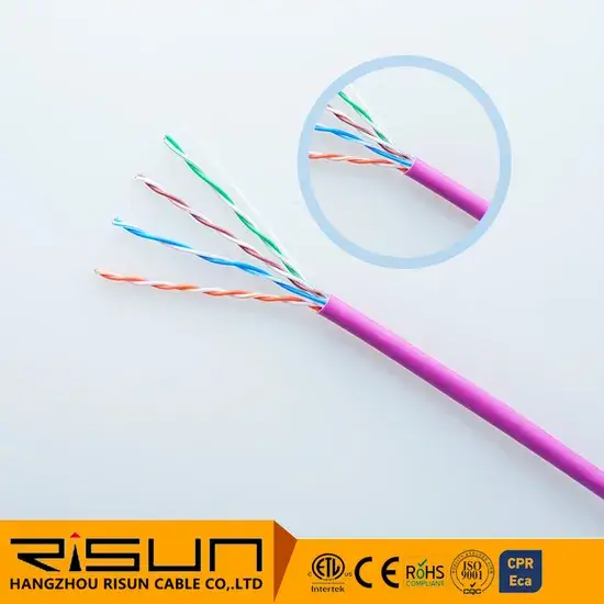 Cặp dây mạng xoắn đôi UTP Cat5e, 4 cặp dây hình ảnh 1-description