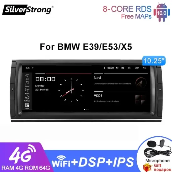 Đầu DVD Âm thanh Xe Hơi GPS 10.25''android cho BMW X5 E53 E39 - Đồ chơi xe hơi chất lượng hình ảnh 1-description