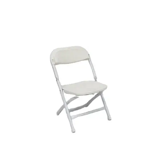 Ghế nhựa gấp màu trắng dành cho trẻ em - Sự lựa chọn hoàn hảo cho bữa tiệc và sử dụng cho thuê hình ảnh 1-description