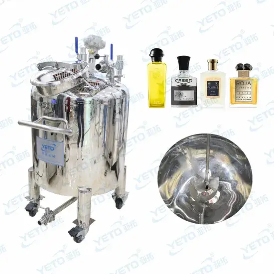 Bình trộn nước hoa máy làm bể chứa chất lỏng tốc độ cao bằng thép không gỉ với nắp đậy kín hình ảnh 1-description