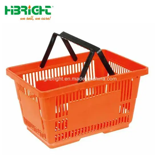 Giỏ nhựa đựng mua sắm với hai quai cầm tiện lợi hình ảnh 1-description