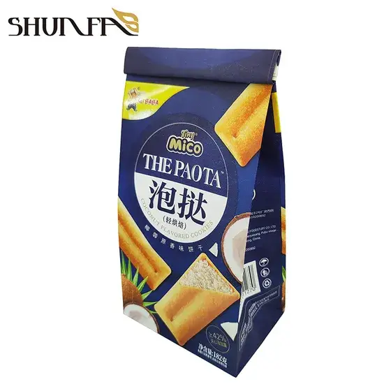 Túi giấy đựng bánh quy đáy vuông chống ẩm - Chuẩn thực phẩm, an toàn cho sản phẩm hình ảnh 1-description
