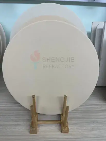 Đĩa pizza cordierite chất lượng cao sản xuất bán hàng hình ảnh 1-description
