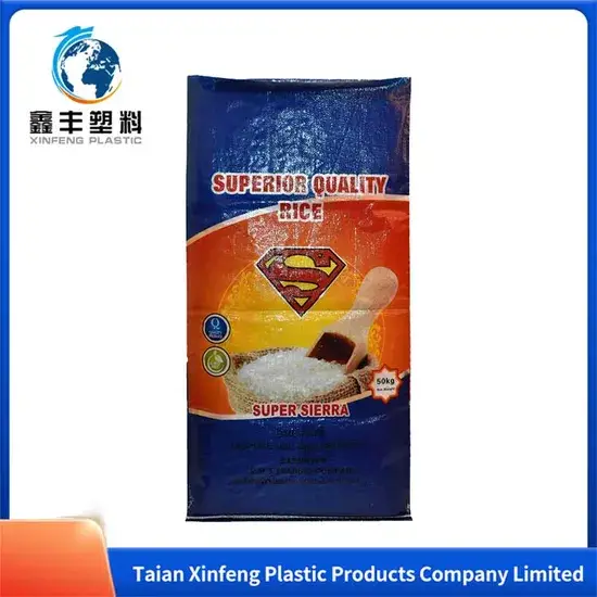 Bao bì dệt PP 50kg cho hạt giống ngũ cốc gạo bột - Sản phẩm xử lý bề mặt in lưới, giá tốt hình ảnh 1-description