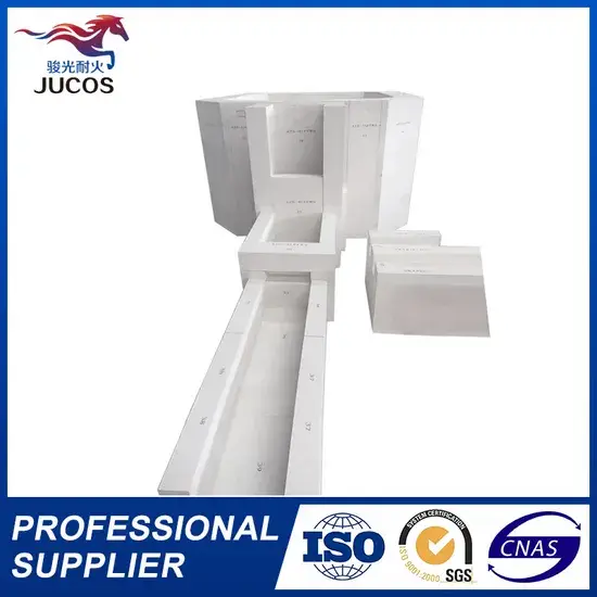 Khối gạch corundum zirconium chịu lửa Fused Cast Azs 33 36 41 - Lựa chọn tốt cho lò nấu thủy tinh hình ảnh 1-description
