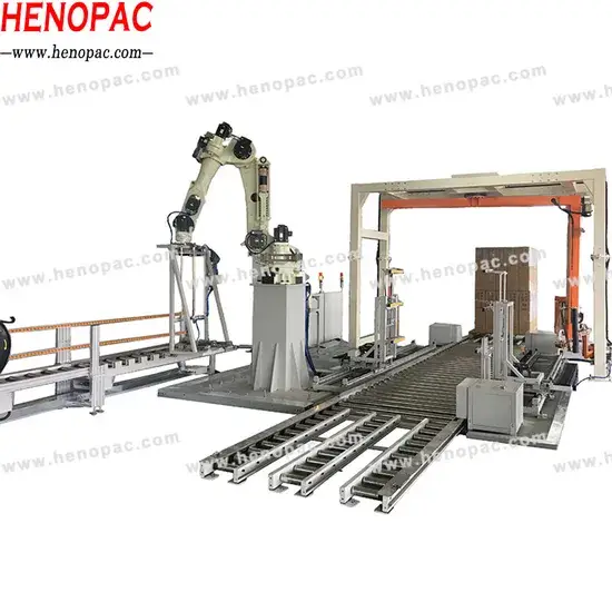 Máy quấn pallet tự động với thiết kế cánh tay xoay cho pallet có trọng lượng lớn hình ảnh 1-description