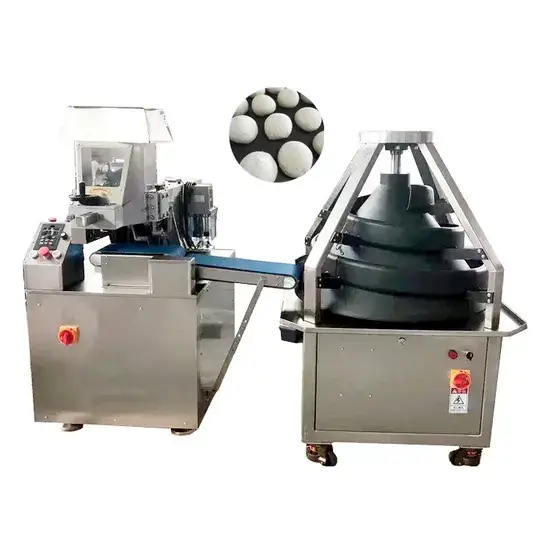 Dây chuyền sản xuất bánh chia và vo bột, máy làm viên bột pizza hình ảnh 1-description