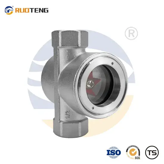 Kính quan sát bằng thép không gỉ 304 cho việc chỉ báo dòng chảy chất lỏng axit và nước cánh quạt lệch tâm hình ảnh 1-description