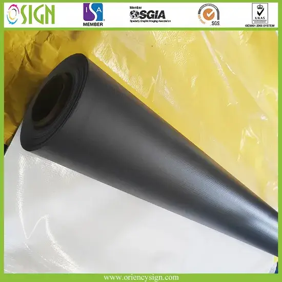 Biểu ngữ Flex 440g chất lượng cao, in kỹ thuật số, mặt sau đen hình ảnh 1-description