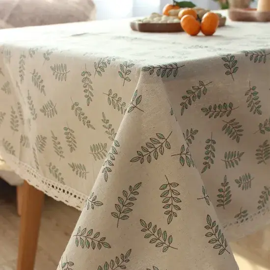 Khăn vải cotton lanh tươi mát hoa cúc, phù hợp cho nghệ sĩ tại nhà hình ảnh 1-description