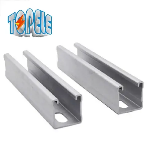 Địa chỉ cung cấp kênh thép hình mạ kẽm chữ U có lỗ rãnh tại Trung Quốc hình ảnh 1-description