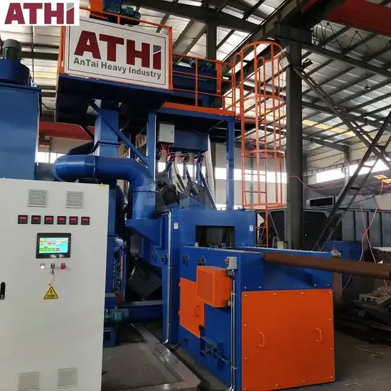 Máy phun bi dây đai lưới làm từ thép không rỉ hình ảnh 1-description