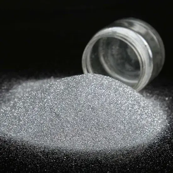 Bột glitters màu bạc không gây hại cho da và thân thiện với tự nhiên hình ảnh 1-description