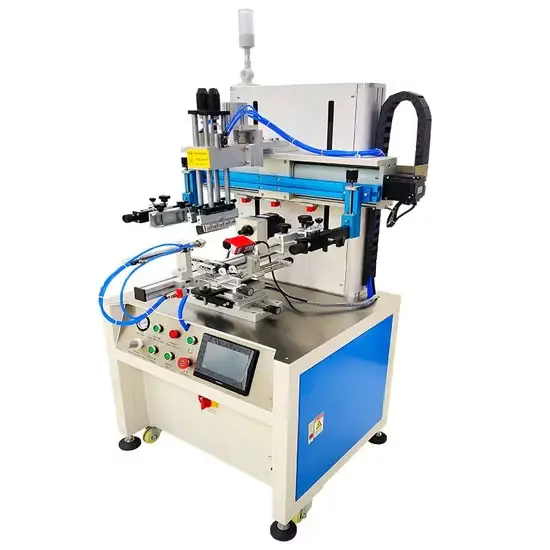 Thiết bị in lụa tự động đa màu cho cốc và chai hình trụ hình ảnh 1-description