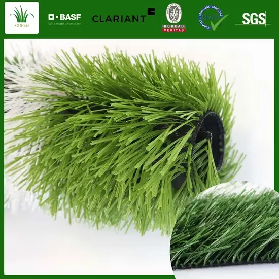 Thảm cỏ nhân tạo chống tia UV, lý tưởng cho sân bóng đá chuyên nghiệp hình ảnh 1-description